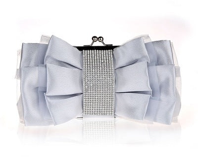 Image of Women handbags Women Clutch Wedding/bridal white/red Rhinestone silk satin Bag ladies evening/prom/shoulder/messenger bags