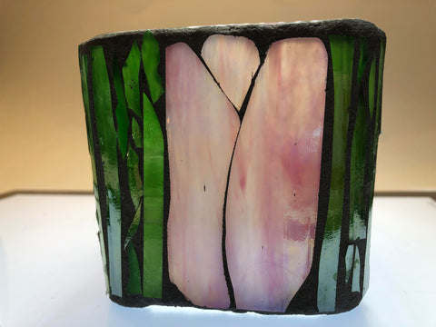 Image of Tulip Mosaic Glass Votive