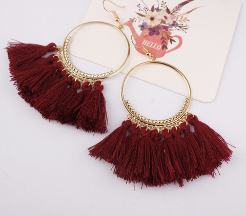 Image of Bohemian Tassel Earrings