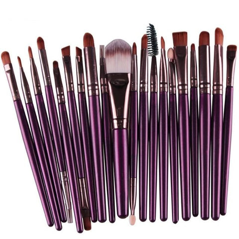 Image of Professional 20pcs/set Makeup Brushes Foundation Powder Eye shadow Blush Eyebrow Lip Brush Cosmetic Tools