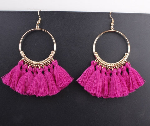 Image of Bohemian Tassel Earrings
