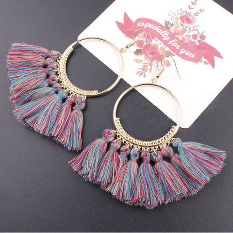 Image of Bohemian Tassel Earrings