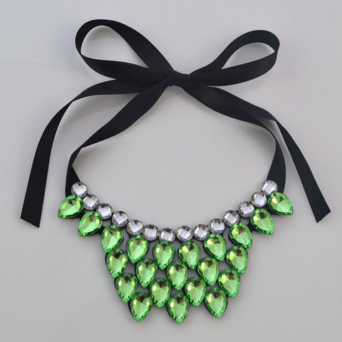 Image of Heart-shaped resin necklace