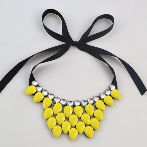 Image of Heart-shaped resin necklace