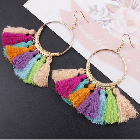 Image of Bohemian Tassel Earrings