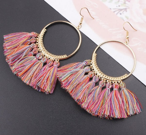 Image of Bohemian Tassel Earrings