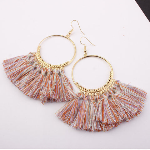 Image of Bohemian Tassel Earrings