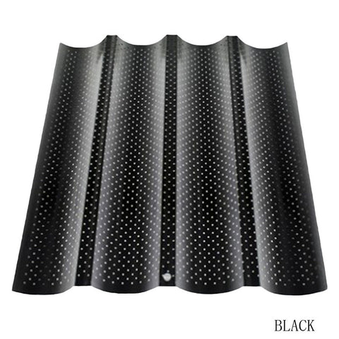 Image of 1pc! 4 Slot Wave Method Stick Mold Four Way French Bread Baking Pan U - Shaped Baking Mold High Temperature Resistant