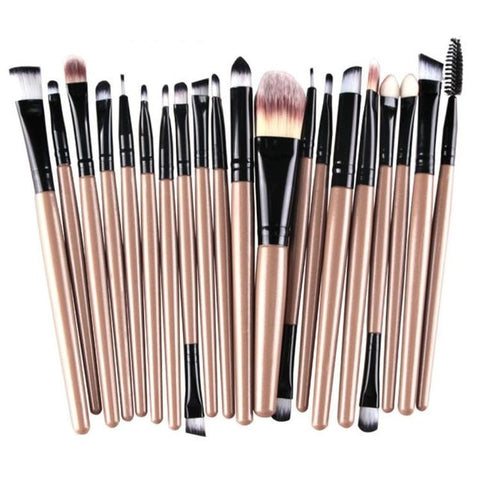Image of Professional 20pcs/set Makeup Brushes Foundation Powder Eye shadow Blush Eyebrow Lip Brush Cosmetic Tools