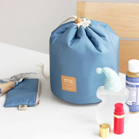 Image of Waterproof Cosmetic Bag Drawstring Makeup Bag Beauty Case