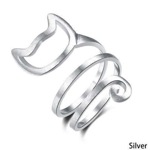 Image of Cat Wrap Adjustable Ring