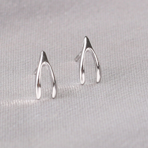 Image of Real 925 Sterling Silver Small Stud Earring