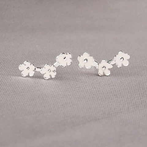 Image of Real 925 Sterling Silver Small Stud Earring