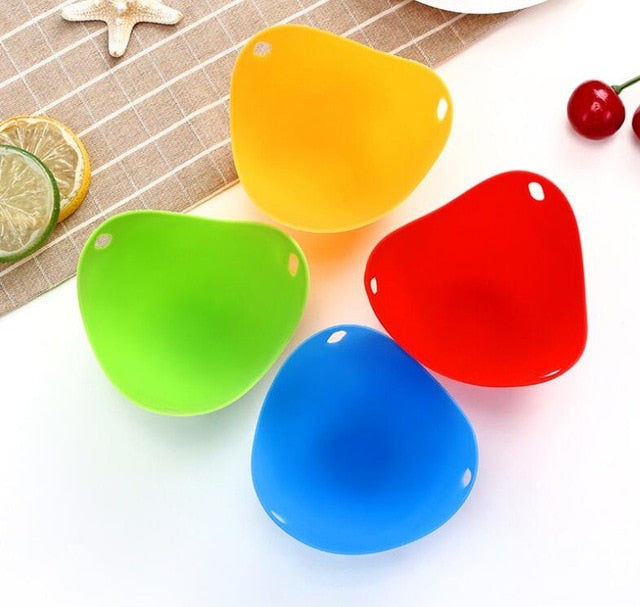 4 pc Silicone Egg Poachers