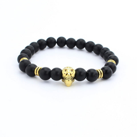 Image of High quality matte beads bracelets Spartan warrior Mask bracelet - Free + Shipping