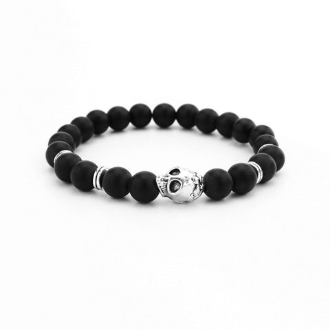 Image of High quality matte beads bracelets Spartan warrior Mask bracelet