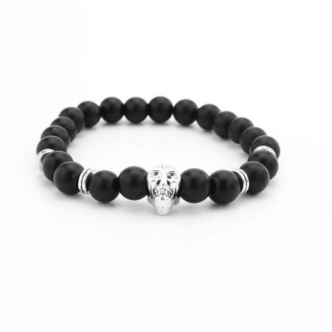 Image of High quality matte beads bracelets Spartan warrior Mask bracelet