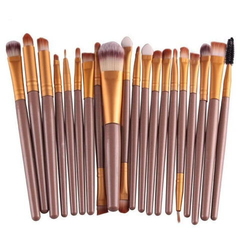 Image of Professional 20pcs/set Makeup Brushes Foundation Powder Eye shadow Blush Eyebrow Lip Brush Cosmetic Tools