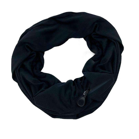 Image of Women Infinity Scarf Zippered Secret Pocket