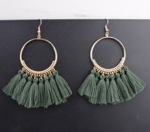 Image of Bohemian Tassel Earrings