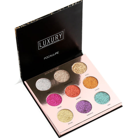 Image of 9 Color Shimmer Glitter Eye Powder Palette Matte Cosmetic Makeup Gift