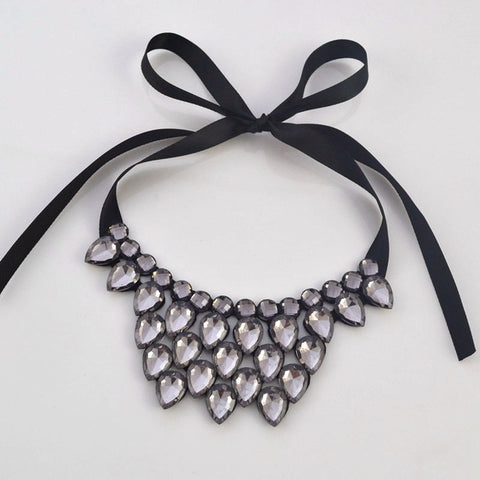 Image of Heart-shaped resin necklace