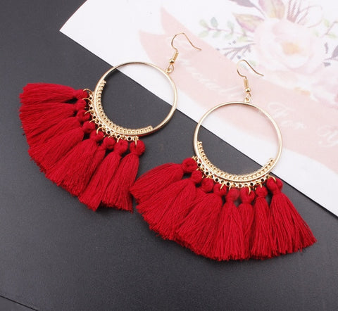 Image of Bohemian Tassel Earrings
