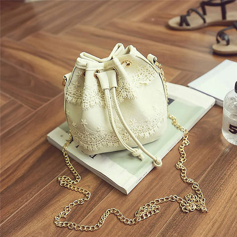 Image of Lace Satchel Cross Body Handbag