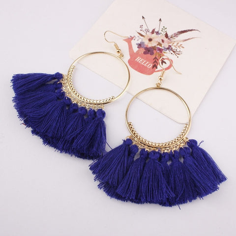Image of Bohemian Tassel Earrings
