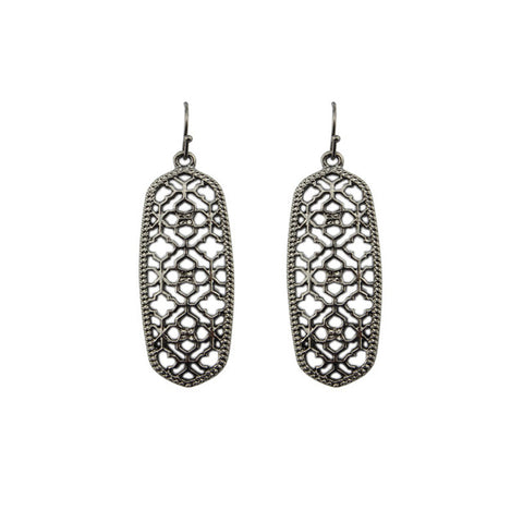 Image of Inspired Hollowed Dangle Drop Earrings