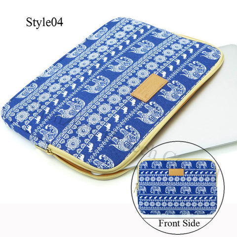 Image of Genuine Bohemia Laptop Bag National Style Shockproof Waterproof Laptop Sleeve Notebook Case For Macbook 10/11/12/13.3/14/15/17"
