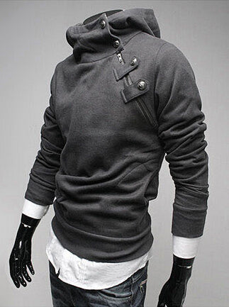 Image of 2017 Men's Casual Hoodies Mens Turtleneck Hooded Jumper Thicken Warm Sweatshirts Big Size M-3XL