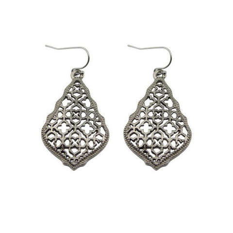Image of Inspired Hollowed Dangle Drop Earrings