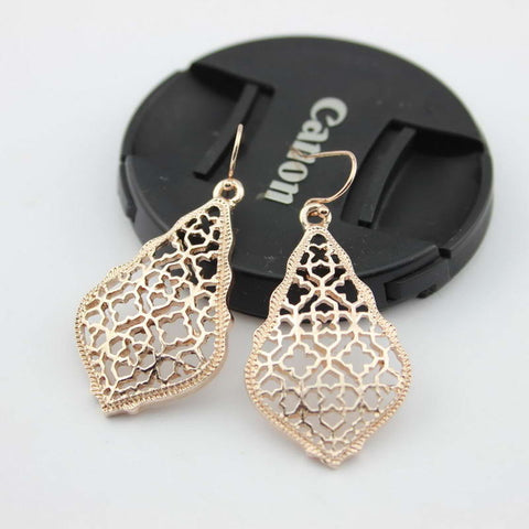 Image of Inspired Hollowed Dangle Drop Earrings