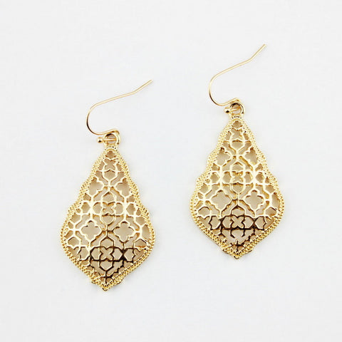 Image of Inspired Hollowed Dangle Drop Earrings