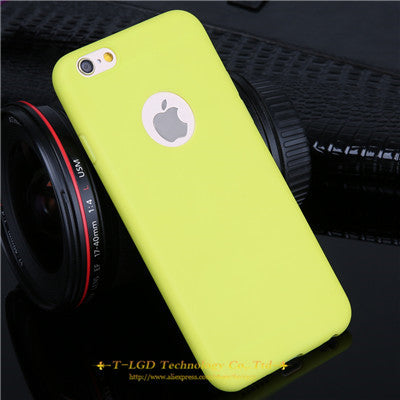 Image of Candy Colors Soft TPU Silicon Phone Cases For iPhone 6 6s 5 5s SE 7 7 Plus Coque Capa