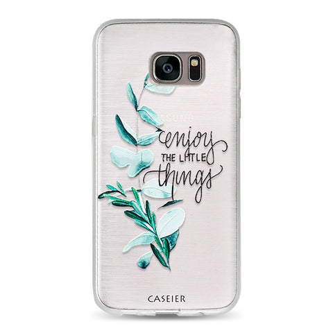 Image of Floral Flowers Leaves Phone Case For Samsung Galaxy S6 S7 Edge S8 Plus Note 8 Cases Capa Soft TPU Flowers Cover Silicone Shell Coque