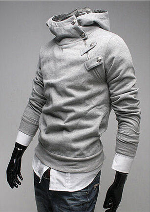 Image of 2017 Men's Casual Hoodies Mens Turtleneck Hooded Jumper Thicken Warm Sweatshirts Big Size M-3XL