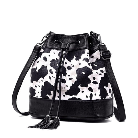 Image of Animal Print Drawstring Bucket