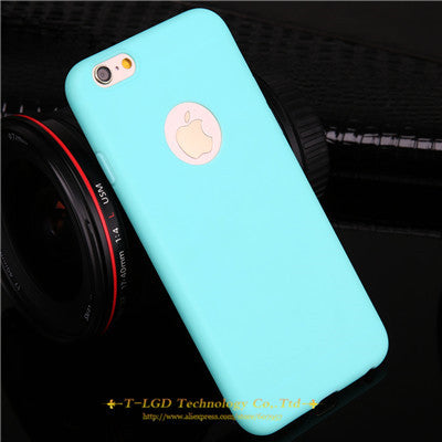 Image of Candy Colors Soft TPU Silicon Phone Cases For iPhone 6 6s 5 5s SE 7 7 Plus Coque Capa