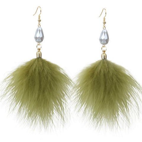 Image of Bohemian Handmade Feather Earrings