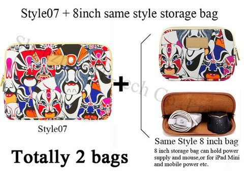 Image of Genuine Bohemia Laptop Bag National Style Shockproof Waterproof Laptop Sleeve Notebook Case For Macbook 10/11/12/13.3/14/15/17"