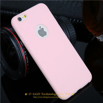 Image of Candy Colors Soft TPU Silicon Phone Cases For iPhone 6 6s 5 5s SE 7 7 Plus Coque Capa