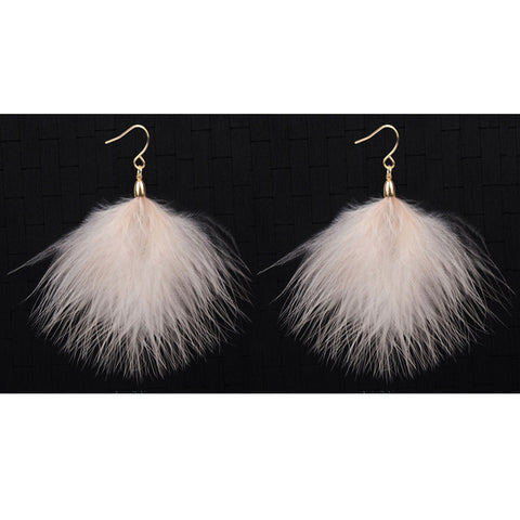 Image of Bohemian Handmade Feather Earrings
