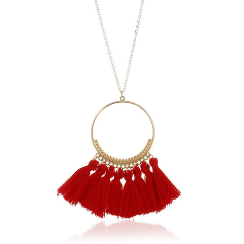 Image of Bohemian Tassel Necklace