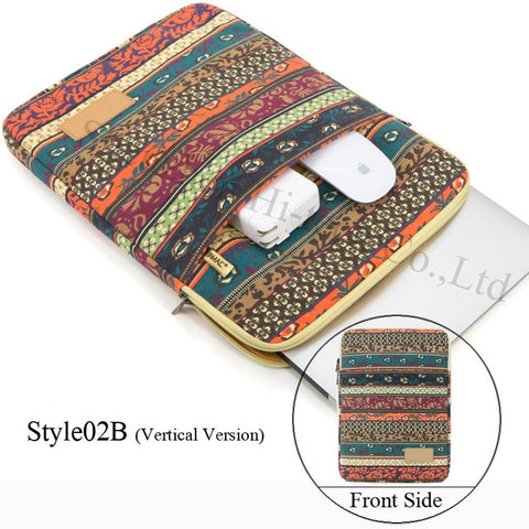 Image of Genuine Bohemia Laptop Bag National Style Shockproof Waterproof Laptop Sleeve Notebook Case For Macbook 10/11/12/13.3/14/15/17"