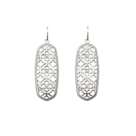Image of Inspired Hollowed Dangle Drop Earrings