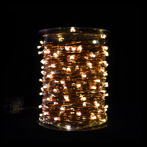 Image of Copper LED wire String Lites AA Battery Operated 33FT 10M 100 led Decorations LED Copper Wire String Fairy Lights Lamps