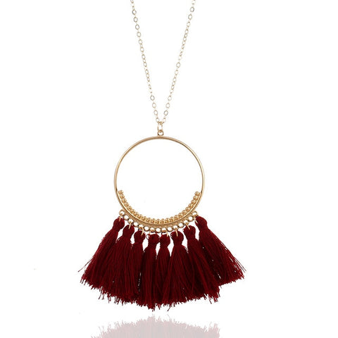Image of Bohemian Tassel Necklace