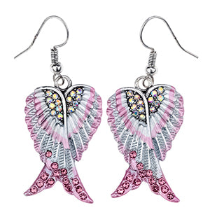 Image of You are My Angel wings dangle drop earrings